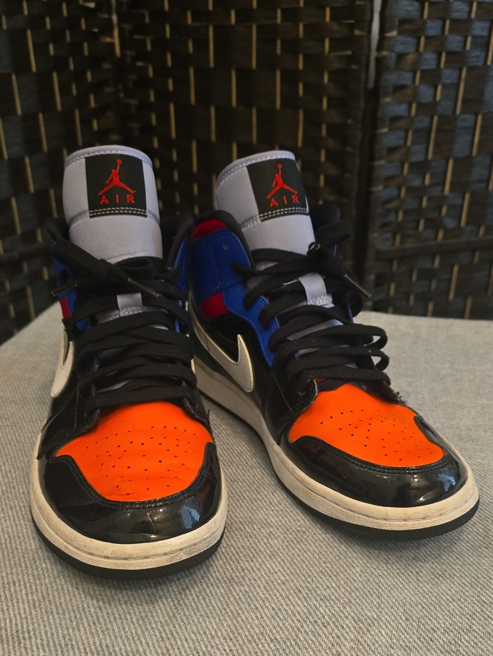 Nike Air Jordan 1 Mid SE "Multi Patent" Sneakers, Size 11